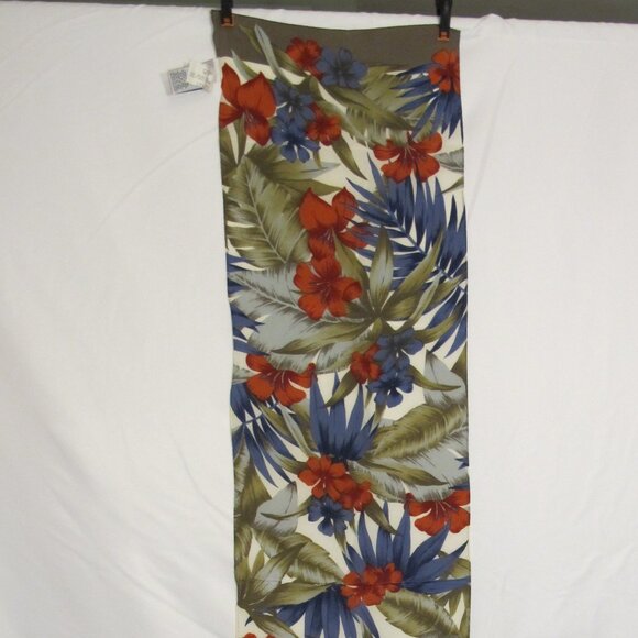 Liz Claiborne silk scarf with tropical pattern - Picture 1 of 5